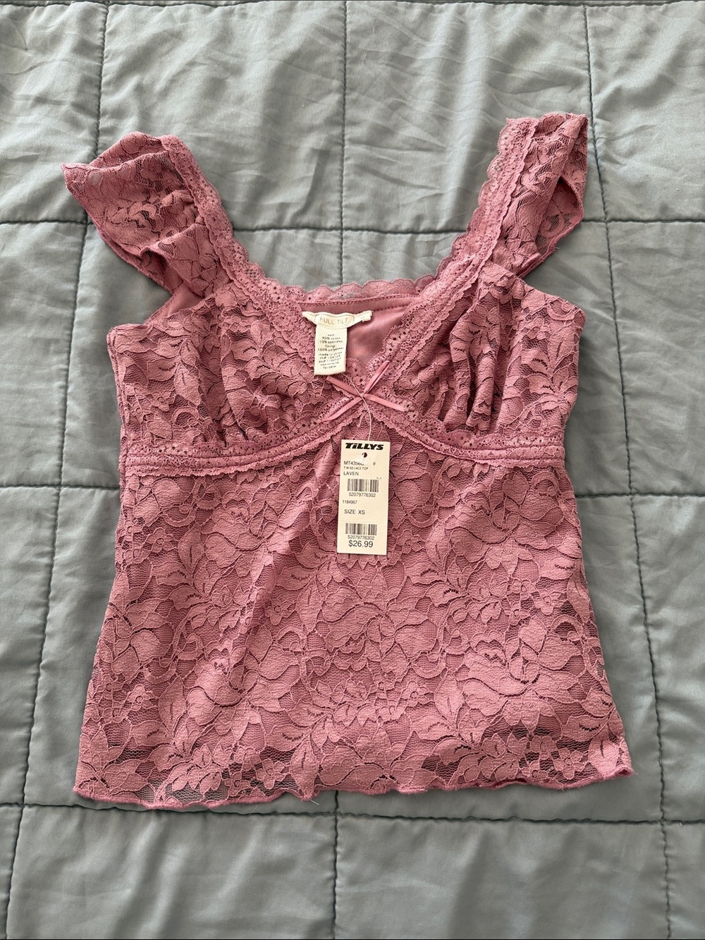 Tilly's Lavender Lace Camisole Tank